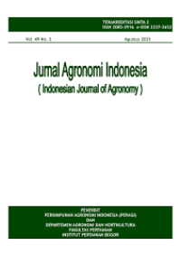 Image of Jurnal Agronomi Indonesia (Indonesian Journal of Agronomy Volume 45 Nomor 1 April 2017