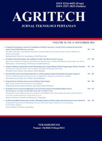 Image of AGRITECH: JURNAL TEKNOLOGI PERTANIAN VOLUME 36, NOMOR 4 2016