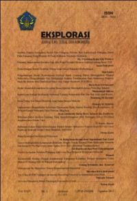 Image of EKSPLORASI: Jurnal Ilmu Sosial dan Humaniora Volume XXIV Nomor 1 Agustus 2012